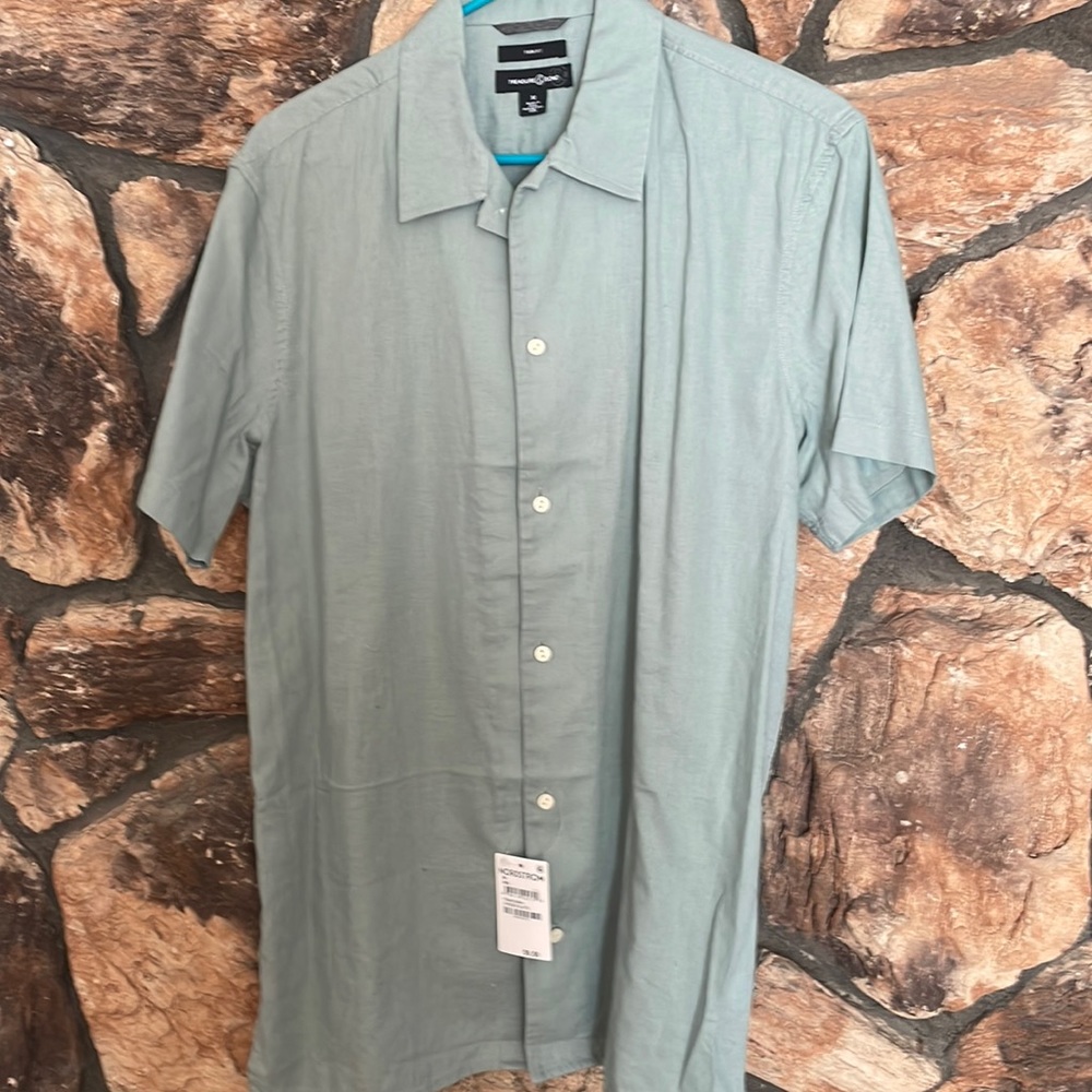NWT Treasure & Bond Short Sleeve Button Down
